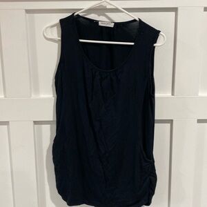 Black breastfeeding tank top